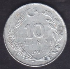 1986 YILI 10 LİRA