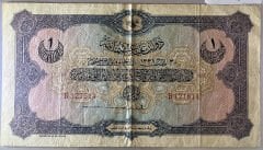 Reşat 1 Lira 30 Mart 1331 B 121614 Çok Temiz+