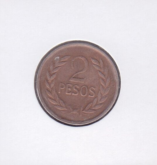 Kolombiya 2 Pesos 1980