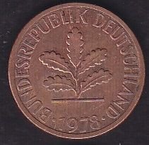 Almanya 1 Pfennig 1978 J