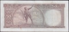 5.Emisyon 7.Tertip 50 Lira Y07 066726 Çok Çok Temiz ( İşlemli )
