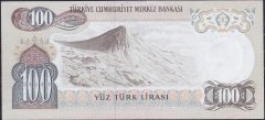 6.Emisyon 3.Tertip 100 Lira J39 741687 Ççt Çilaltı