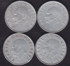 1985-86-87-88 YILI 25 LİRA  (4 ADET) LOT