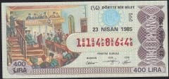 1985 23 Nisan Çeyrek Bilet - E Serisi