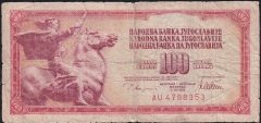 Yugoslavya 100 Dinar 1978 Haliyle