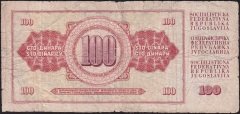 Yugoslavya 100 Dinar 1978 Haliyle