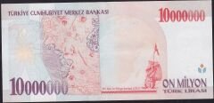 7.Emisyon 10.000.000 Lira D85 080328 Çok Çok Temiz+