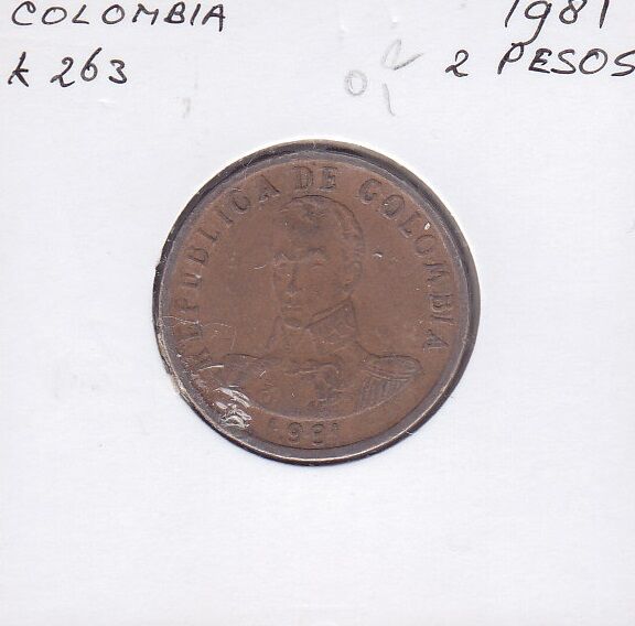 Kolombiya 2 Pesos 1981