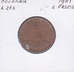 Kolombiya 2 Pesos 1981