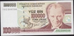 7.Emisyon 3.Tertip 100000 Lira I02 508706 Çilaltı