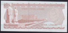 6.EMİSYON 3.TERTİP 20 LİRA H02 704864 ÇÇT + eski kağıt para fiyatları