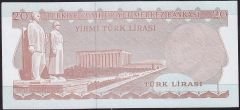6.Emisyon 3.Tertip 20 Lira F38 110401 Çilaltı