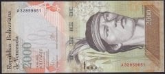 Venezuela 2000 Bolivares 2016 Çil Pick 96a