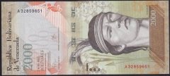 Venezuela 2000 Bolivares 2016 Çil Pick 96a