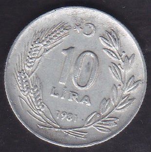 1981 YILI 10 LİRA