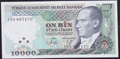 7.EMİSYON 4.TERTİP 10000 LİRA I09 867170 ÇİL
