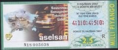 2007 9 Haziran Çeyrek Bilet - R Serisi