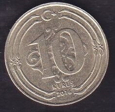 2016 Yılı 10 Kuruş