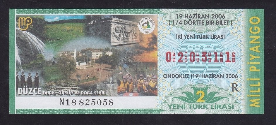 2006 19 HAZİRAN ÇEYREK BİLET