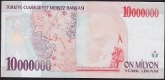 7.Emisyon 10 000 000 Lira D05 520370 Çok Çok Temiz+