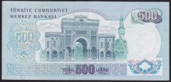 6.EMİSYON 2.TERTİP 500 LİRA L52 203850 ÇÇT ÇİLALTI