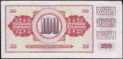 Yugoslavya 100 Dinar 1986 Çok Temiz+