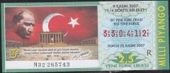 2007 9 Kasım Çeyrek Bilet - R Serisi
