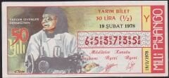 1978 19 Şubat Yarım Bilet - Y Serisi