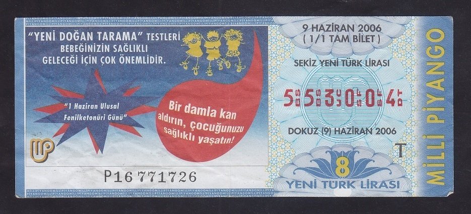 2006 9 HAZİRAN TAM BİLET