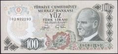 6.Emisyon 2.Tertip 100 Lira I02 822193 Çilaltı Çil