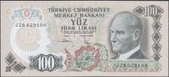 6.Emisyon 3.Tertip 100 Lira J28 029100 Çilaltı