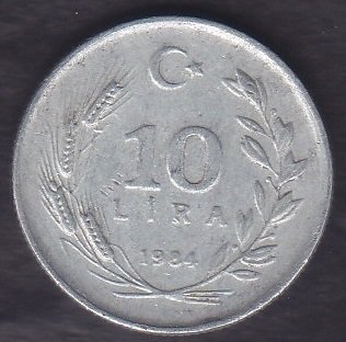 1984 YILI 10 LİRA