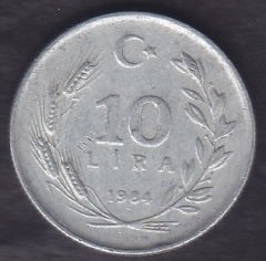1984 YILI 10 LİRA