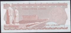 6.Emisyon 3.Tertip 20 Lira F36 465021 Çilaltı