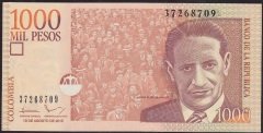 KOLOMBİYA 1000 PESO 2015 ÇİL