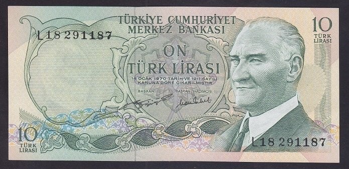 6.EMİSYON 2.TERTİP 10 LİRA L16 202090 ÇİLALTI ÇİL