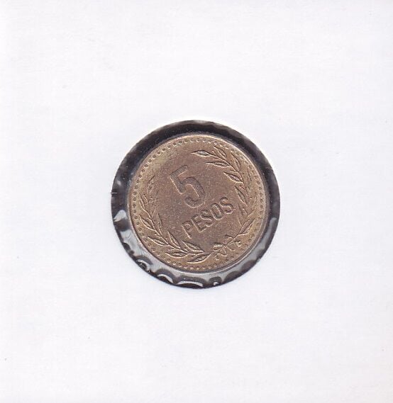 Kolombiya 5 Pesos 1993