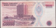 7.Emisyon 1.Tertip 20000 Lira B61 271149 Çok Temiz +