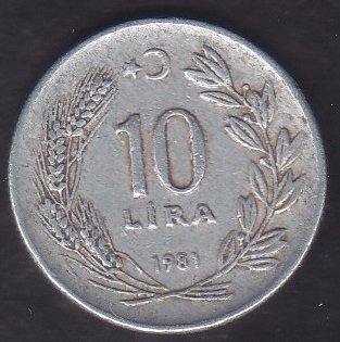 1981 YILI 10 LİRA