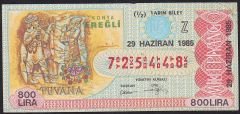 1985 29 Haziran Yarım Bilet - Z Serisi