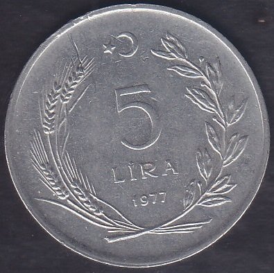 1977 YILI 5 LİRA