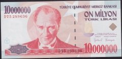 7.EMİSYON 10 000 000 LİRA D75 289636 ÇİL