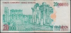 7.EMİSYON 20 000 000 LİRA B31 597267 ÇOK TEMİZ