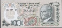 6.Emisyon 1.Tertip 100 Lira B64 057542 Çilaltı