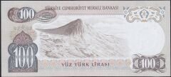 6.Emisyon 1.Tertip 100 Lira B64 057542 Çilaltı
