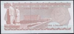 6.Emisyon 3.Tertip 20 Lira F30 407219 Çilaltı