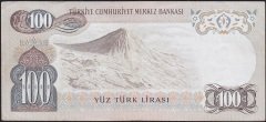 6.Emisyon 1.Tertip 100 Lira B34 231864 Çok Temiz+