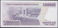 7.EMİSYON 4.TERTİP 500000 LİRA I36 596462 ÇİL
