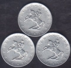 1981-1982-1983 Yılı 5 Lira Çok Temiz Takım