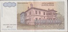 Yugoslavya 50000000000 Dinar 1993 Çok Çok Temiz